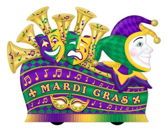 15Wx11.7H Mardi Gras Float Shape Sign Md1108
