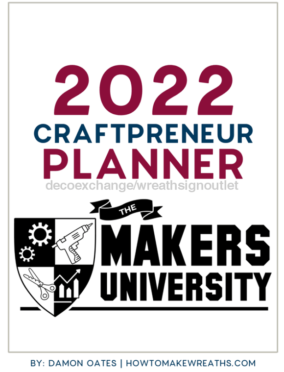 2022 Craftpreneur Design Planner by Damon Oates - healthypureonline