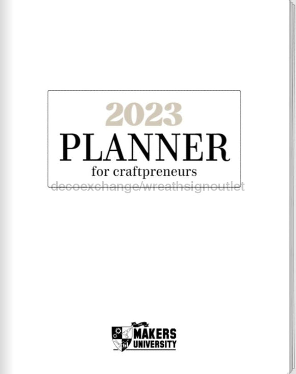 2023 Craftpreneur Design Planner By Damon Oates Download