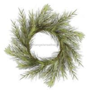 24"Dia Alaska Wild Pine Wreath Tt Green/Brown XX2138 - healthypureonline