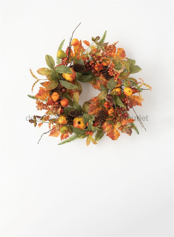 Autumn Berry Wreath with Acorns, Pine Cones and Fall Foliage | Autumn Rustic Door Wreath | FALL Wreath | Fall Decor - healthypureonline