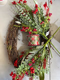 Christmas Grapevine Simple Wreath Kit - Wk-115 Wk-115-008