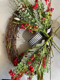 Christmas Grapevine Simple Wreath Kit - Wk-115 Wk-115-0921