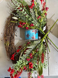 Christmas Grapevine Simple Wreath Kit - Wk-115 Wk-115-134