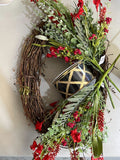 Christmas Grapevine Simple Wreath Kit - Wk-115 Wk-115-3Rf