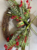 Christmas Grapevine Simple Wreath Kit - Wk-115 Wk-115-433