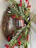 Christmas Grapevine Simple Wreath Kit - Wk-115 Wk-115-4X3