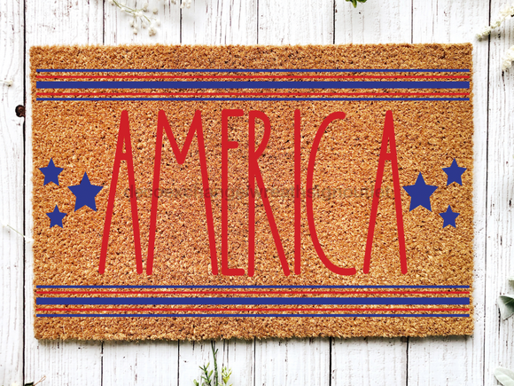 Funny Doormat, Coir Doormat, Welcome Mat, Housewarming Gift, America Welcome Doormat, Stars Front Door Doormat, Welcome Doormat, New Homeowner Gift DECOE-CM-103 - healthypureonline®