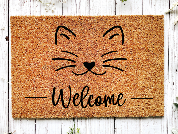 Funny Doormat, Coir Doormat, Welcome Mat, Housewarming Gift, Welcome (cat) Doormat, Cat Front Door Doormat, Welcome Doormat, New Homeowner Gift DECOE-CM-083 - healthypureonline®