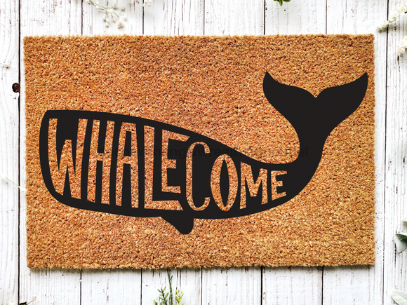 Funny Doormat, Coir Doormat, Welcome Mat, Housewarming Gift, Whalecome Welcome Doormat, Whale Front Door Doormat, Welcome Doormat, New Homeowner Gift DECOE-CM-102 - healthypureonline®
