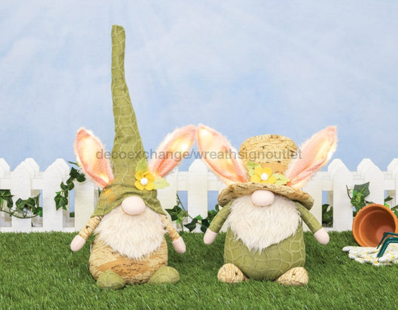 Green Thumb Bunny Gnome w/ LED Lights 2 Assorted - healthypureonline