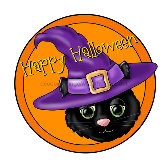 Halloween Sign, Black Cat Sign, Happy Halloween, wood sign, PCD-W-016 - healthypureonline®