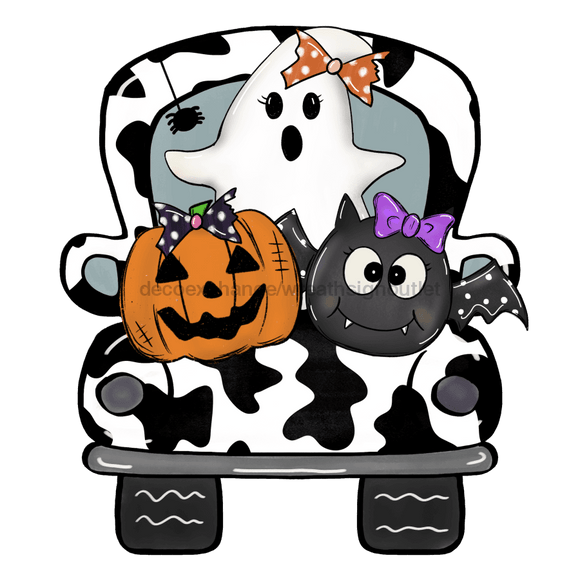 Halloween Sign, Halloween Truck Sign, Cow print sign, wood sign, DECOE-W-041 - healthypureonline®