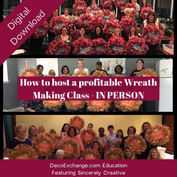 How to Host Wreath Classes, In-Person Featuring Sincerely Creative - healthypureonline