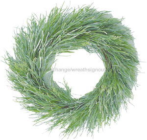 Plastic Greenery Wreath 24" 13291WR24 - healthypureonline