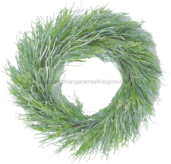 Plastic Greenery Wreath 24
