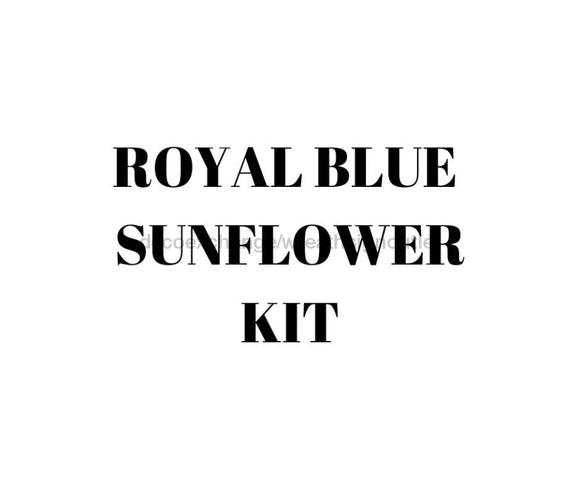 Royal Blue Small Sunflower- Wreath Kit - WK-090 - healthypureonline®