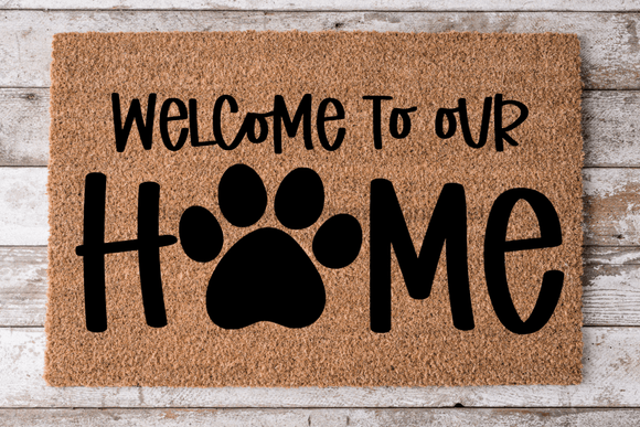 Welcome Home - Dog Door Mat - 30x18