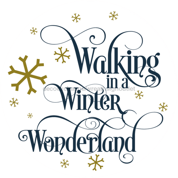 Wreath Sign, Winter Wonderland, Christmas Sign, 10